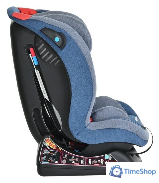 Детское автокресло Pituso Ruente R202 (джинс/светло-серый) - Изображение №3 — Интернет-магазин Time-Shop