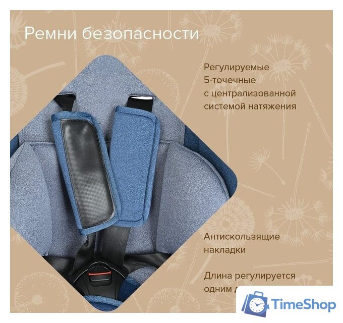Детское автокресло Pituso Ruente R202 (джинс/светло-серый) - Изображение №14 — Интернет-магазин Time-Shop