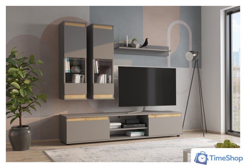 Горка НК-Мебель Bruno М18 71957708 (серый графит/дуб вотан) - Изображение №3 — Интернет-магазин Time-Shop