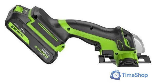 Угловая шлифмашина Greenworks GD24UCS 3402007CUA (с 1-им АКБ) - Изображение №4 — Интернет-магазин Time-Shop
