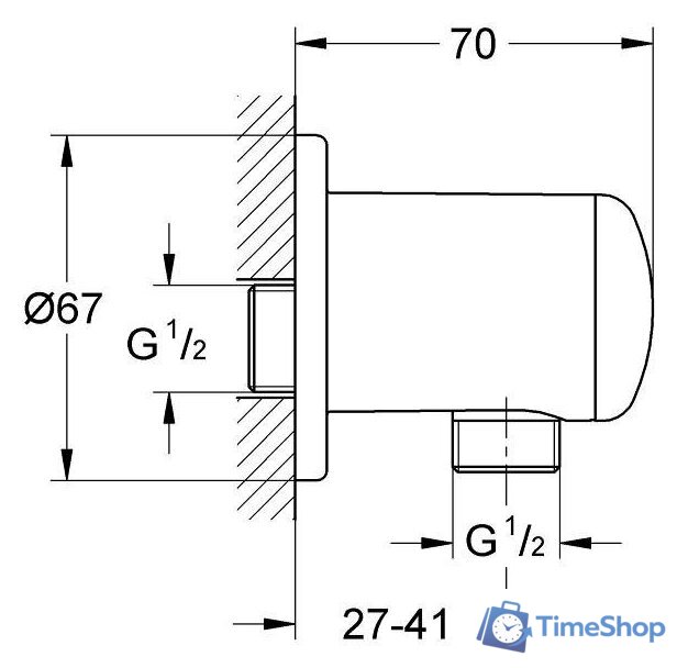 Шланговое подключение Grohe Relexa 28671000 - Изображение №3 — Интернет-магазин Time-Shop