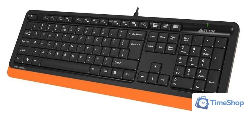Клавиатура A4Tech Fstyler FK10 (черный/оранжевый) - Изображение №3 — Интернет-магазин Time-Shop