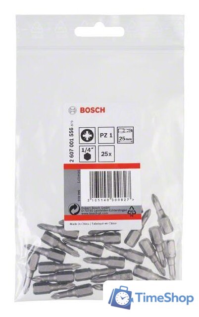 Набор бит Bosch 2607001556 (25 предметов) - Изображение №1 — Интернет-магазин Time-Shop