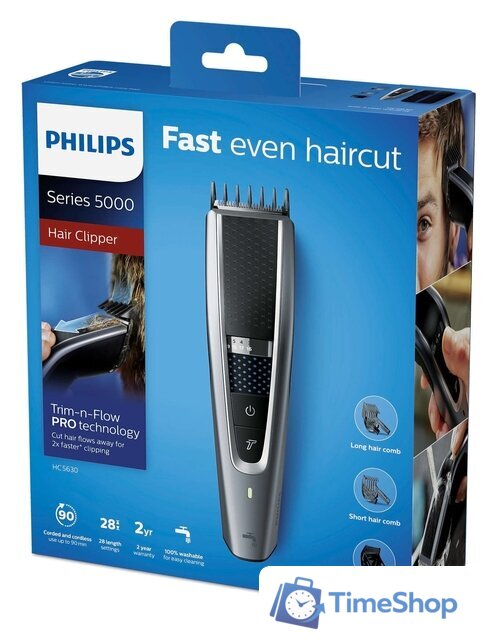 Машинка для стрижки волос Philips HC5630/15 - Изображение №5 — Интернет-магазин Time-Shop