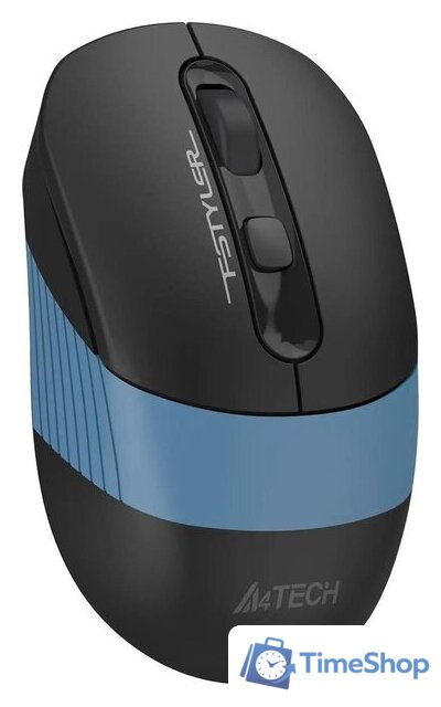 Мышь A4Tech Fstyler FB10CS (черный/синий) - Изображение №4 — Интернет-магазин Time-Shop