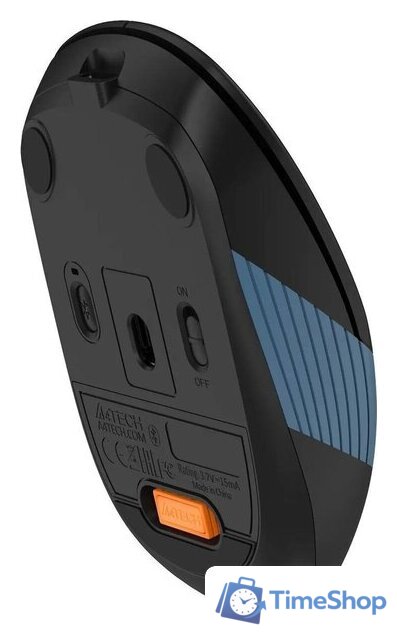 Мышь A4Tech Fstyler FB10CS (черный/синий) - Изображение №3 — Интернет-магазин Time-Shop