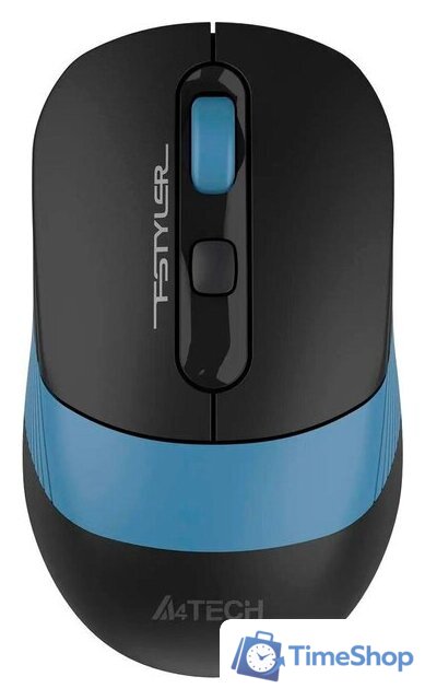 Мышь A4Tech Fstyler FB10CS (черный/синий) - Изображение №1 — Интернет-магазин Time-Shop