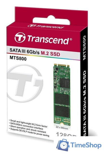 SSD Transcend MTS800 128GB TS128GMTS800S - Изображение №2 — Интернет-магазин Time-Shop