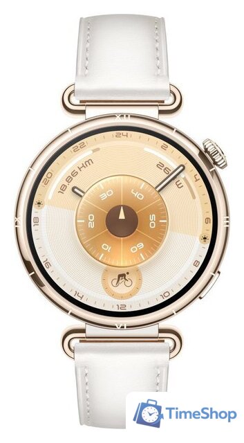 Умные часы Huawei Watch GT 6 41 мм (золотистый, с белым кожаным ремешком, международная версия) - Изображение №2 — Интернет-магазин Time-Shop