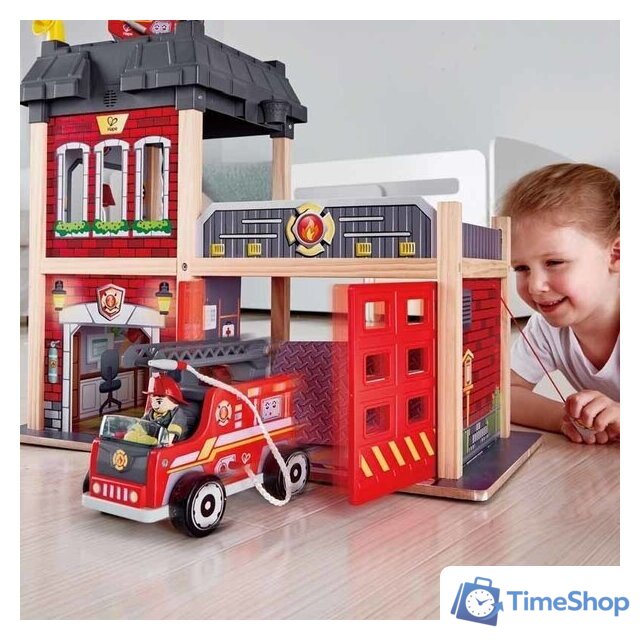 Конструктор Hape E3023 City Fire Station - Изображение №3 — Интернет-магазин Time-Shop