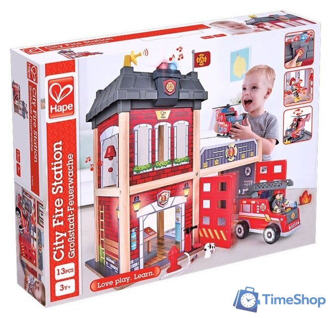 Конструктор Hape E3023 City Fire Station - Изображение №1 — Интернет-магазин Time-Shop