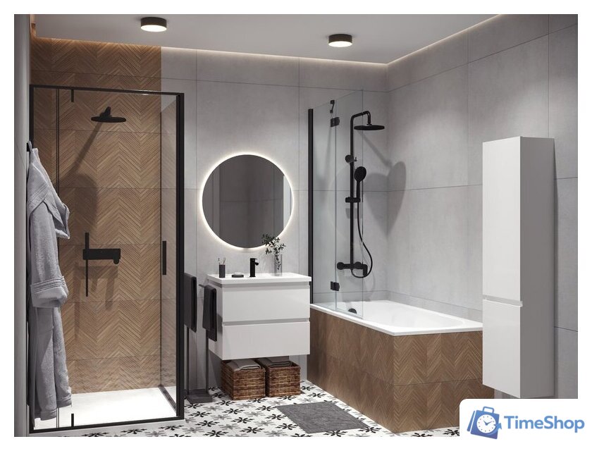 Ванна Belux Борнео 170x70 (18, белый матовый/Solid Surface) - Изображение №3 — Интернет-магазин Time-Shop