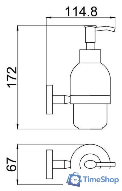 Дозатор для жидкого мыла Allen Brau Priority 6.31006-00 - Изображение №2 — Интернет-магазин Time-Shop