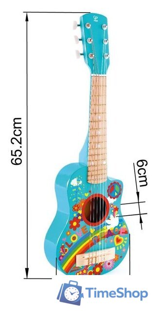 Гитара Hape Цветы E0600-HP - Изображение №4 — Интернет-магазин Time-Shop