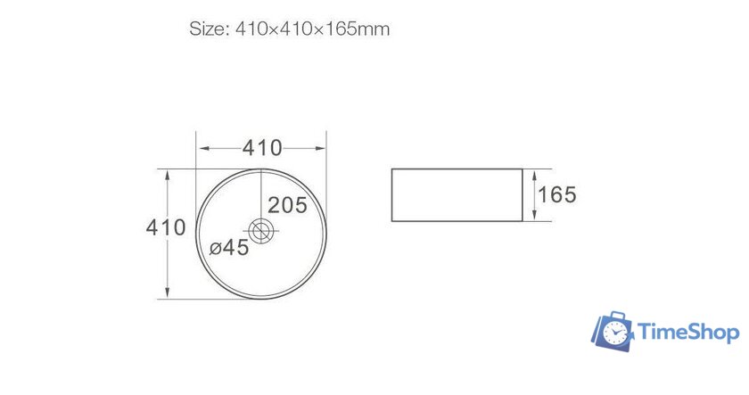 Умывальник SantiLine SL-1055 - Изображение №2 — Интернет-магазин Time-Shop