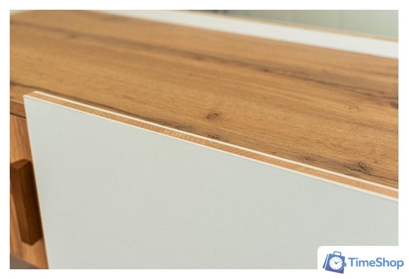 Тумба Неман мебель Сканди МН-036-02 (дуб вотан-белый) - Изображение №9 — Интернет-магазин Time-Shop