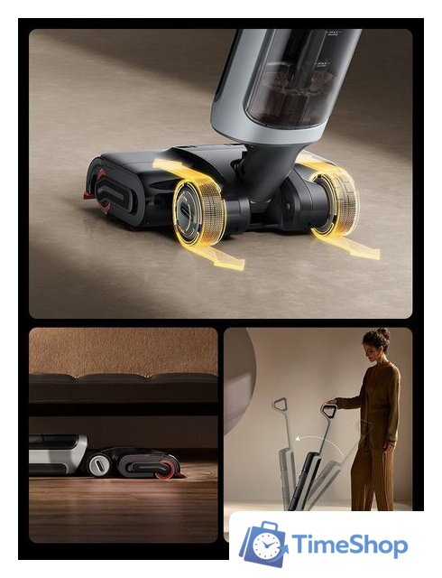 Вертикальный моющий пылесос Dreame H15 Pro Heat wet and dry Vacuum Cleaner (евровилка) - Изображение №18 — Интернет-магазин Time-Shop
