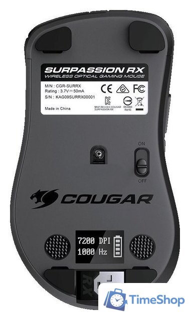 Игровая мышь Cougar Surpassion RX (черный) - Изображение №2 — Интернет-магазин Time-Shop