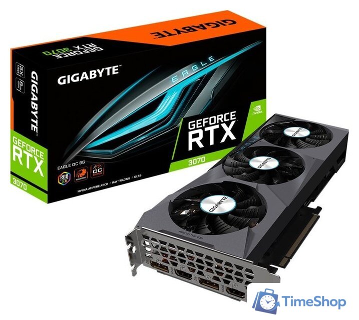 Видеокарта Gigabyte GeForce RTX 3070 Eagle OC 8GB GDDR6 (rev. 2.0) - Изображение №8 — Интернет-магазин Time-Shop