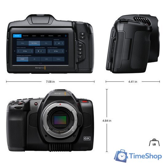 Видеокамера BlackmagicDesign Pocket Cinema Camera 6K G2 - Изображение №5 — Интернет-магазин Time-Shop