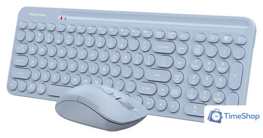 Офисный набор A4Tech Fstyler FG3300 Air2 (синий) - Изображение №4 — Интернет-магазин Time-Shop