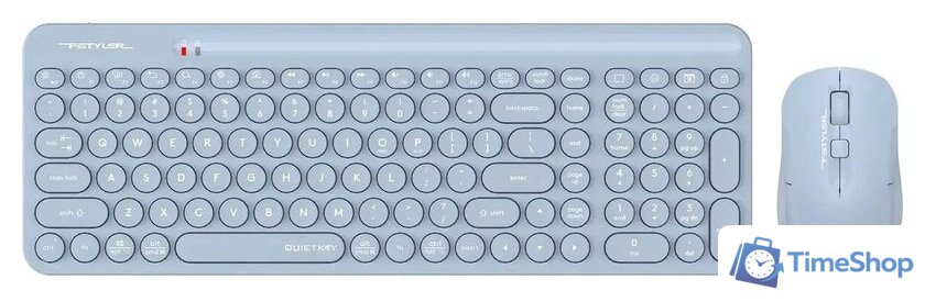 Офисный набор A4Tech Fstyler FG3300 Air2 (синий) - Изображение №1 — Интернет-магазин Time-Shop