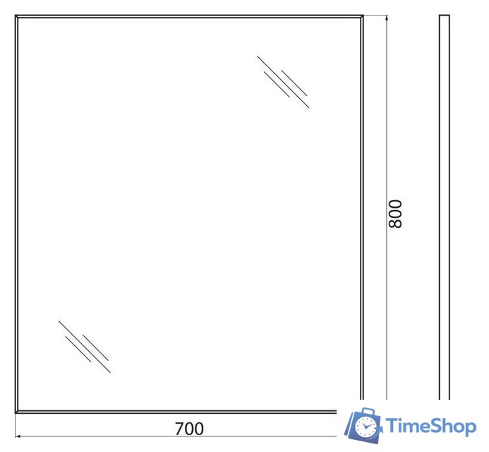  BelBagno Зеркало SPC-AL-700-800 - Изображение №4 — Интернет-магазин Time-Shop