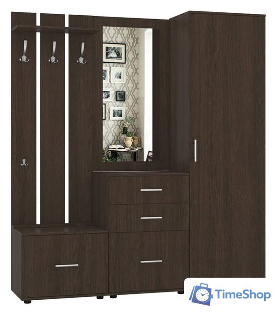 Стенка Интермебель Визит-1 (дуб венге) - Изображение №1 — Интернет-магазин Time-Shop