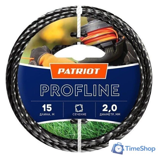 Леска для триммера Patriot Profline 2.0 мм L 15 м 805402201 - Изображение №1 — Интернет-магазин Time-Shop
