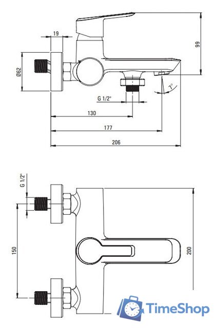 Смеситель Deante Arnika Nero BQA N10N - Изображение №2 — Интернет-магазин Time-Shop