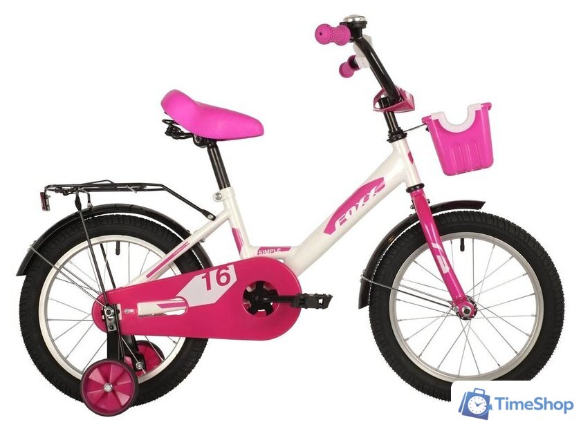 Детский велосипед Foxx Simple 16 2021 (белый) - Изображение №1 — Интернет-магазин Time-Shop