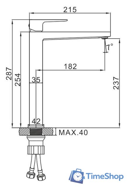 Смеситель Ledeme L1173 - Изображение №2 — Интернет-магазин Time-Shop