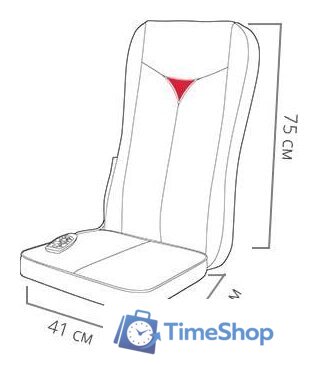 Массажная накидка на сиденье Comtek 803-1 с нефритом - Изображение №2 — Интернет-магазин Time-Shop