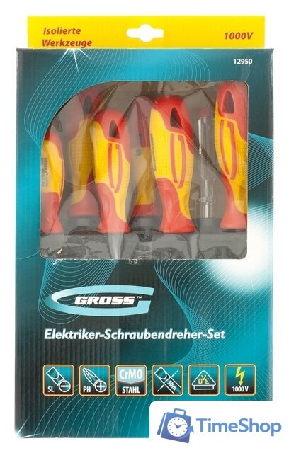 Набор отверток GROSS 12950 (8 предметов) - Изображение №1 — Интернет-магазин Time-Shop