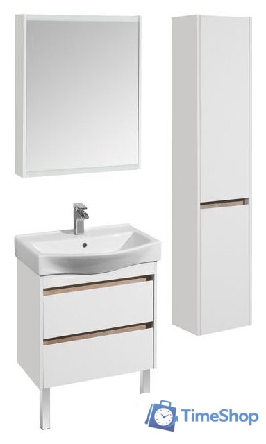  Акватон Шкаф с зеркалом Нортон 65 1A249102NT010 (белый) - Изображение №3 — Интернет-магазин Time-Shop