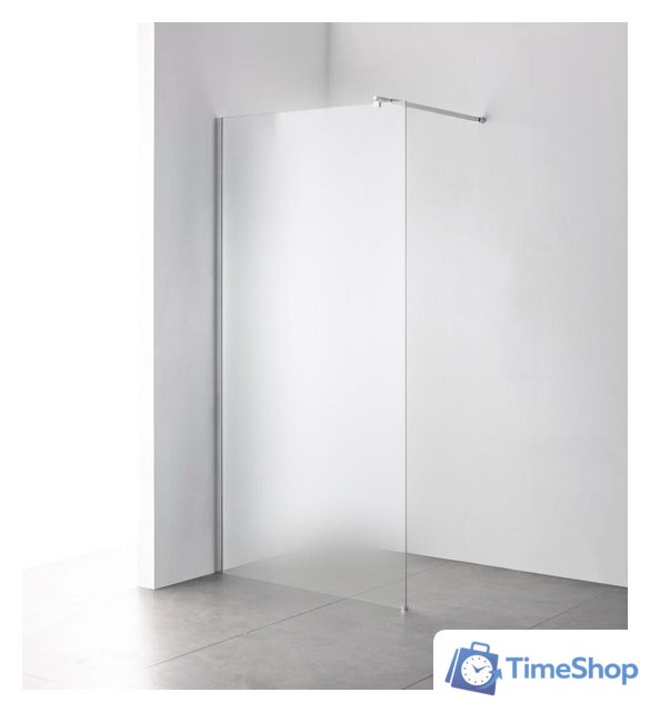 Душевая стенка Saniteco Walk-In SN-W6MC80 (80x200, матовое стекло, хромированный профиль) - Изображение №9 — Интернет-магазин Time-Shop