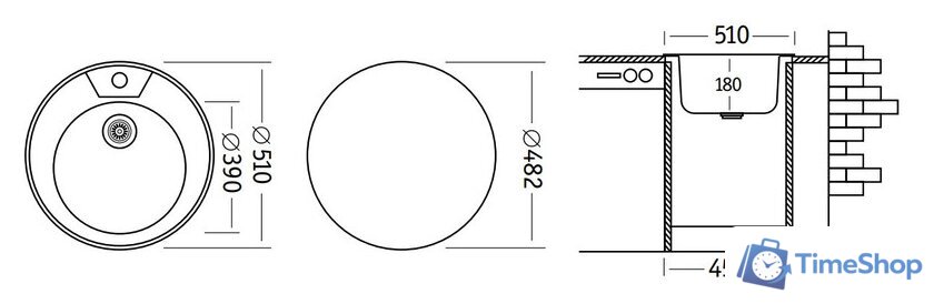 Кухонная мойка Ukinox Фаворит FAP510-GT8K 0C - Изображение №2 — Интернет-магазин Time-Shop