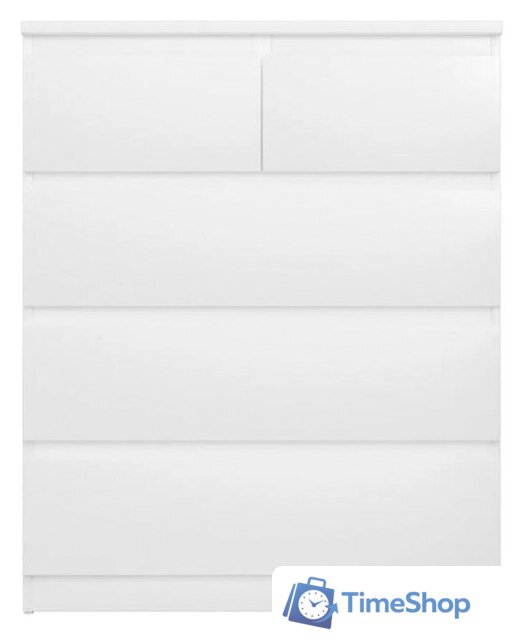 Комод Mio Tesoro Мальта 5 ящиков 80x99 2.05.02.080.1 (белый) - Изображение №2 — Интернет-магазин Time-Shop