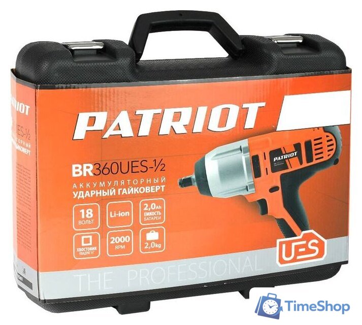 Гайковерт Patriot BR 360UES-1/2 180301561 (с 2-мя АКБ, кейс) - Изображение №13 — Интернет-магазин Time-Shop
