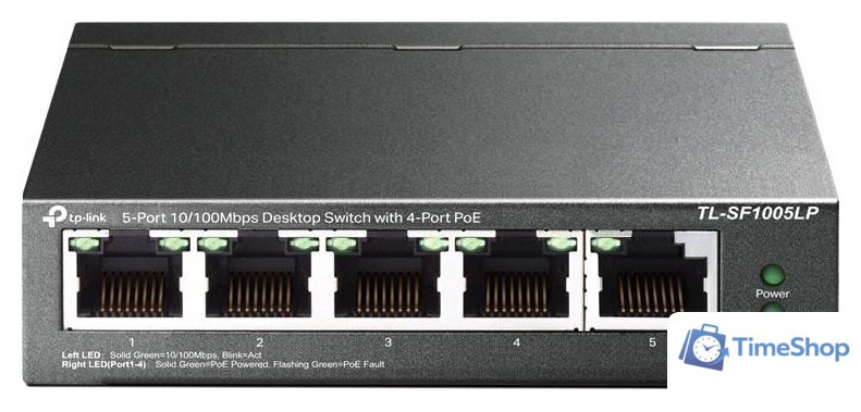 Неуправляемый коммутатор TP-Link TL-SF1005LP - Изображение №1 — Интернет-магазин Time-Shop