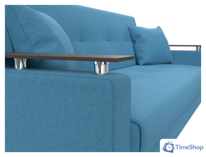 Диван Лига диванов Сенатор 121574 (рогожка Амур, голубой) - Изображение №3 — Интернет-магазин Time-Shop