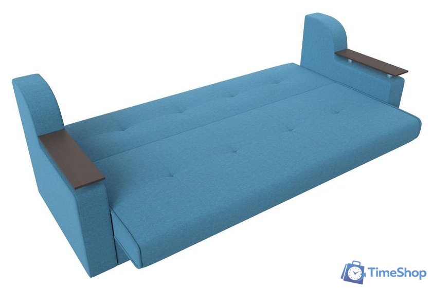 Диван Лига диванов Сенатор 121574 (рогожка Амур, голубой) - Изображение №6 — Интернет-магазин Time-Shop