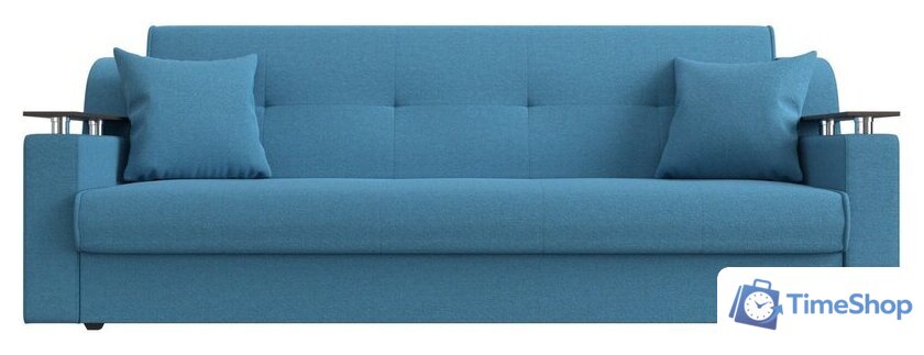 Диван Лига диванов Сенатор 121574 (рогожка Амур, голубой) - Изображение №2 — Интернет-магазин Time-Shop