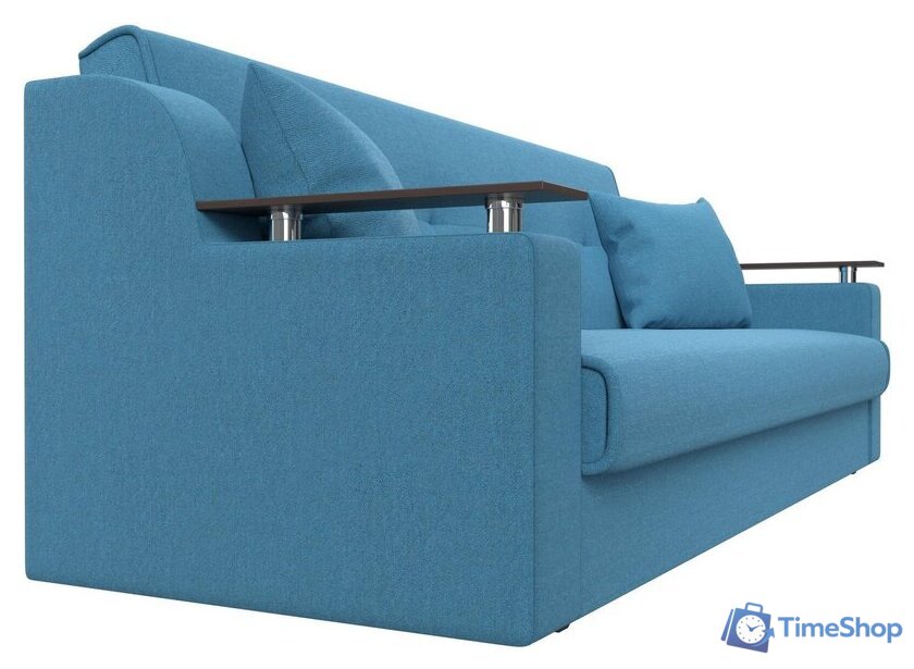 Диван Лига диванов Сенатор 121574 (рогожка Амур, голубой) - Изображение №4 — Интернет-магазин Time-Shop