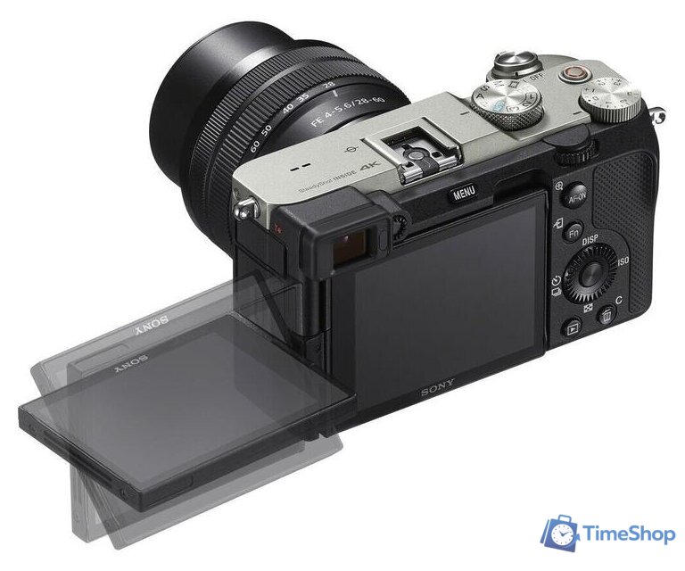 Беззеркальный фотоаппарат Sony Alpha a7C Kit 28-60mm (серебристый) - Изображение №5 — Интернет-магазин Time-Shop