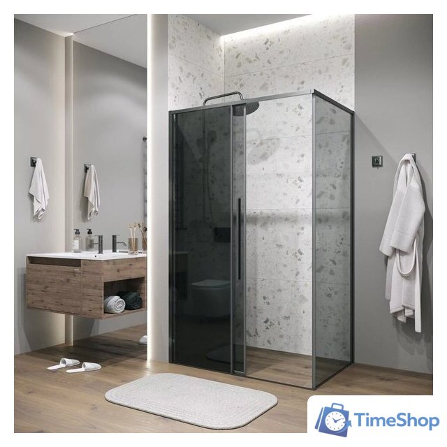 Душевая стенка Grossman Galaxy 80x195 200.K33.01.80.42.10 (графит сатин/стекло тонированное) - Изображение №7 — Интернет-магазин Time-Shop