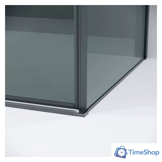 Душевая стенка Grossman Galaxy 80x195 200.K33.01.80.42.10 (графит сатин/стекло тонированное) - Изображение №3 — Интернет-магазин Time-Shop