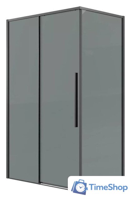 Душевая стенка Grossman Galaxy 80x195 200.K33.01.80.42.10 (графит сатин/стекло тонированное) - Изображение №5 — Интернет-магазин Time-Shop