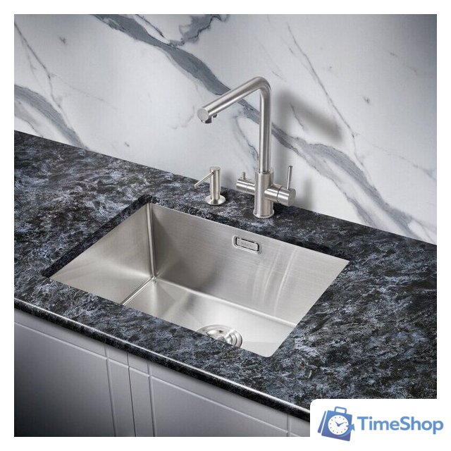 Кухонная мойка Milacio Denia 58 Steel MC.77450 (нержавеющая сталь) - Изображение №3 — Интернет-магазин Time-Shop