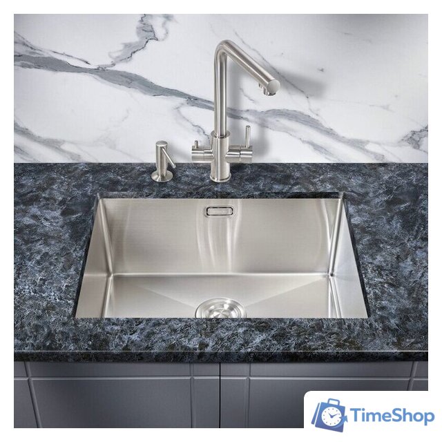 Кухонная мойка Milacio Denia 58 Steel MC.77450 (нержавеющая сталь) - Изображение №2 — Интернет-магазин Time-Shop